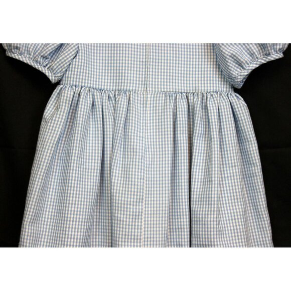Casero's Blue Gingham Dress w/Hair Bow sz 6x Country Classic Party Easter Specia - Picture 7 of 11
